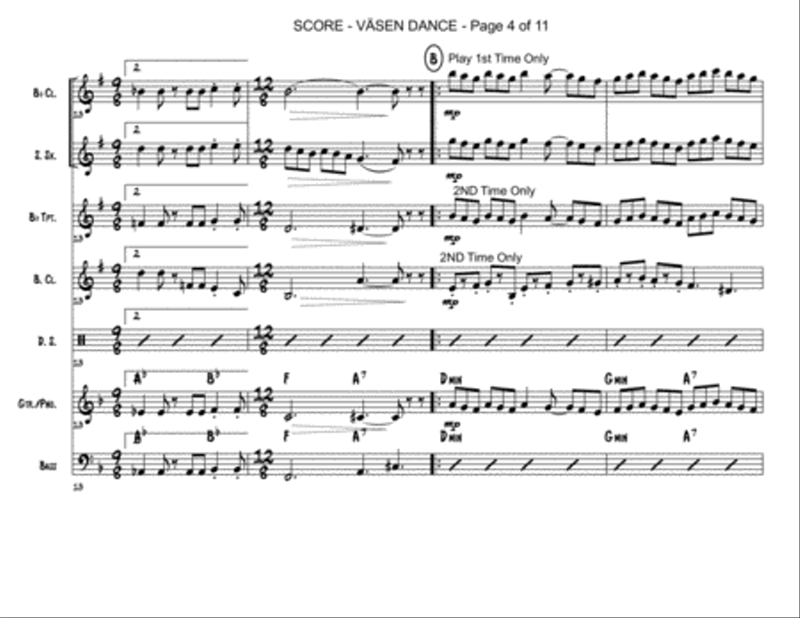 Väsen Dance Jazz Ensemble scores gallery preview page 4