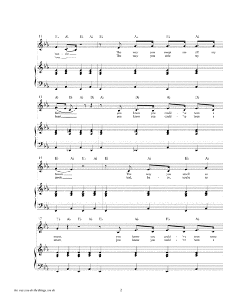 The Way You Do The Things You Do Voice scores gallery preview page 4