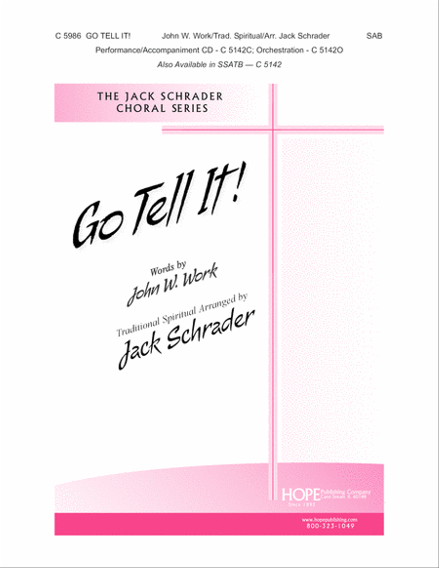 Go Tell It! Choir scores gallery preview page 1