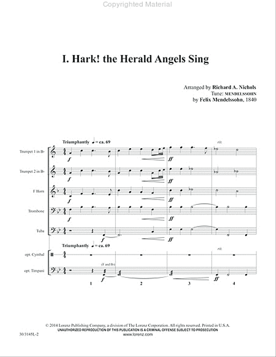 Brass at Christmas Brass at Christmas Brass Quintet scores gallery preview page 3