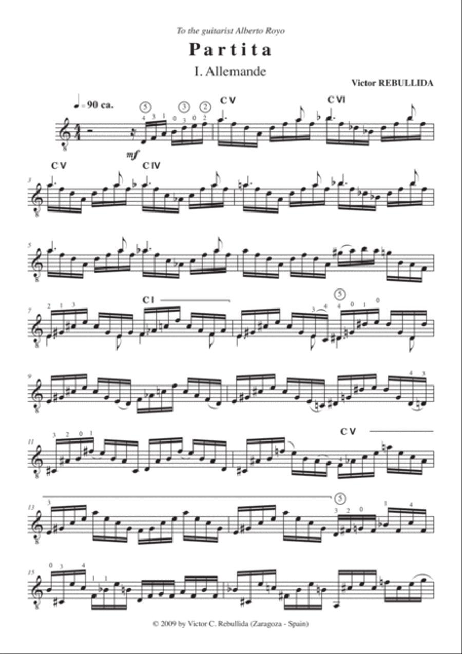 Partita for guitar image number null