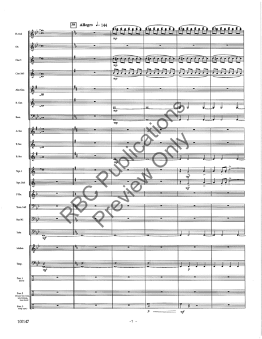 Rivers Concert Band scores gallery preview page 10