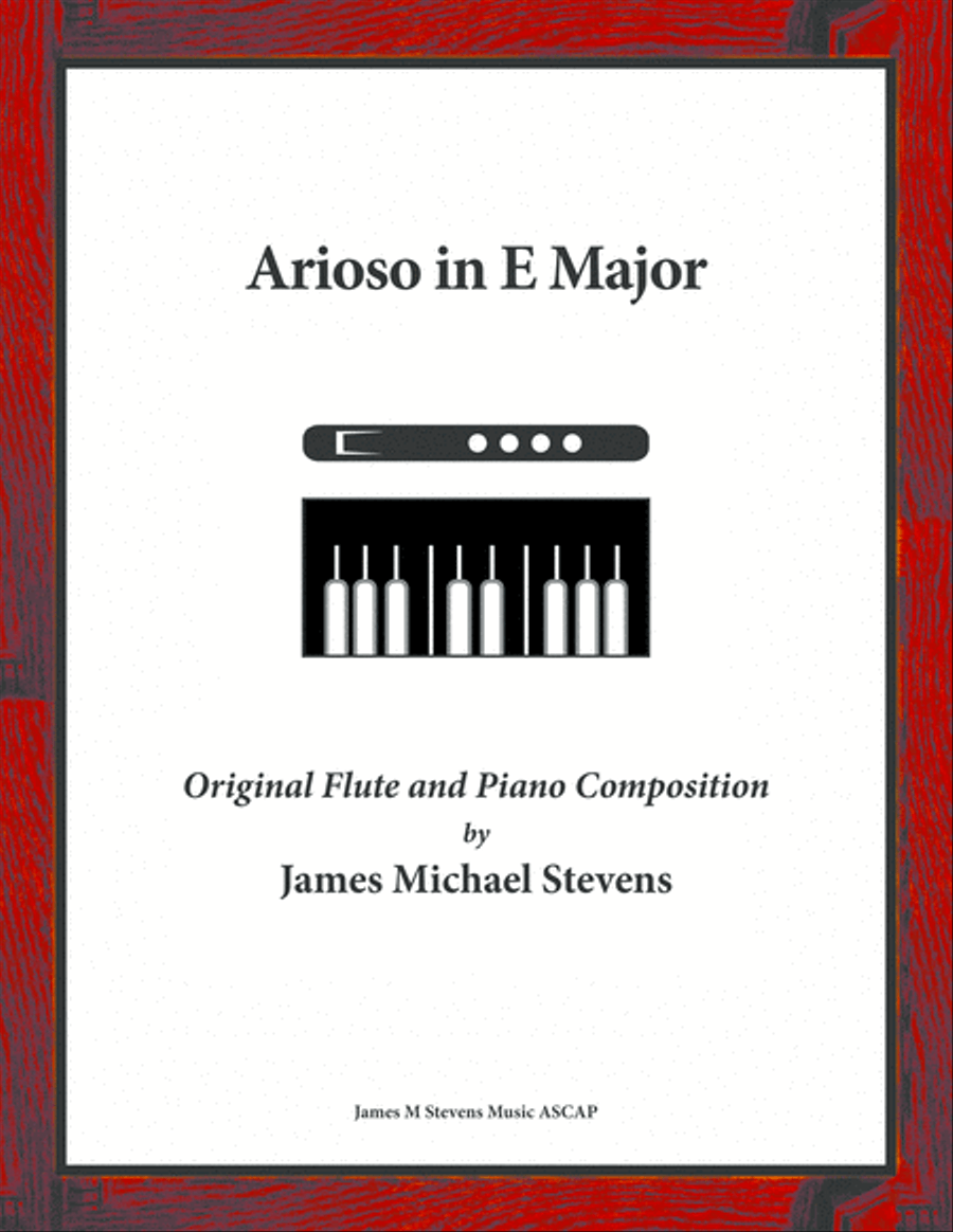 Arioso in E Major - Flute & Piano Flute Solo scores gallery preview page 1