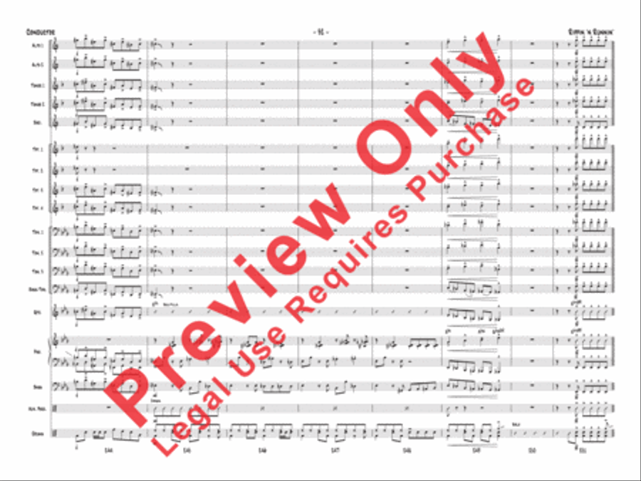 Rippin' 'n Runnin' Jazz Ensemble scores gallery preview page 33