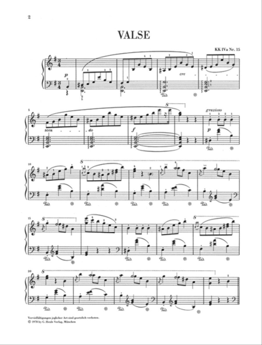 Waltz in E minor Op. Posth. Piano Solo scores gallery preview page 2