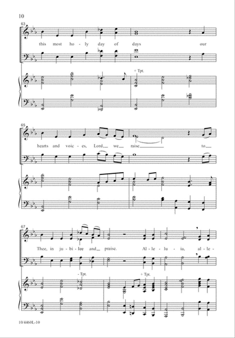O Sons and Daughters, Let Us Sing! 4-Part scores gallery preview page 11