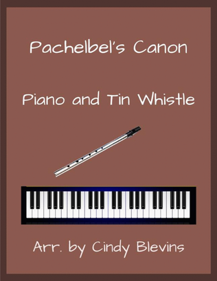 Pachelbel's Canon, Piano and Tin Whistle (D)