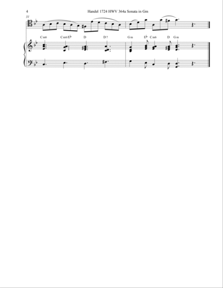 Handel's Gigue or Tarantela For Bassoon Solo Bassoon Solo scores gallery preview page 4