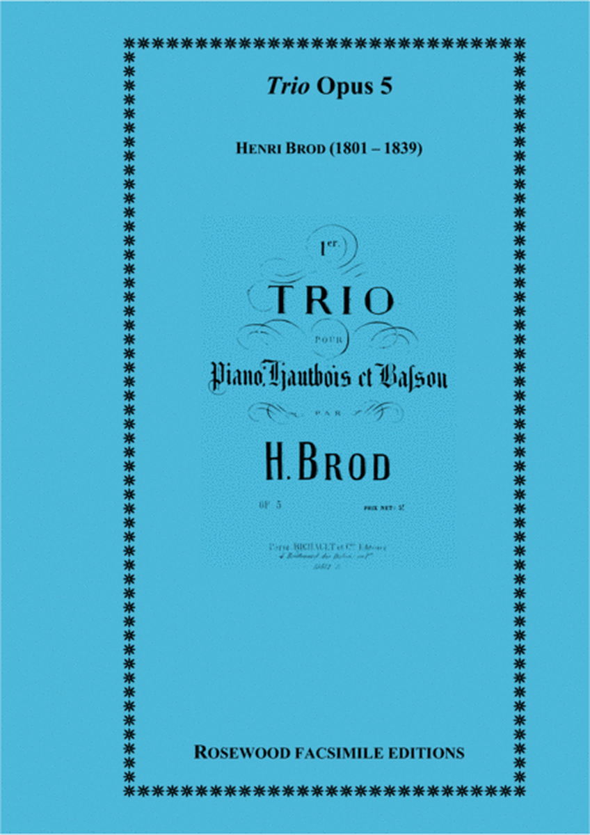 Trio, Op. 5 image number null