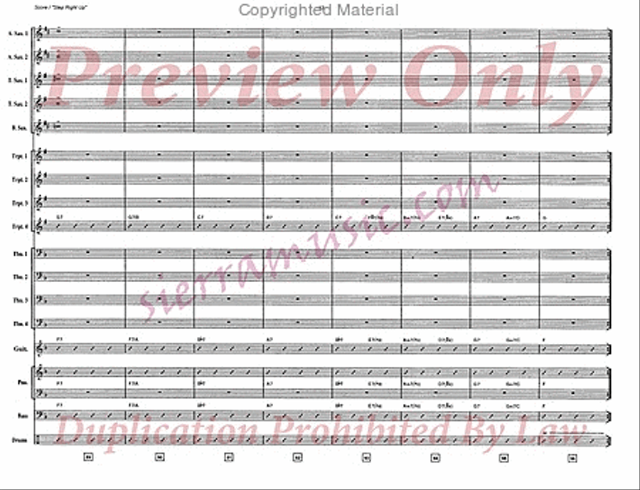 Step Right Up Big Band scores gallery preview page 13