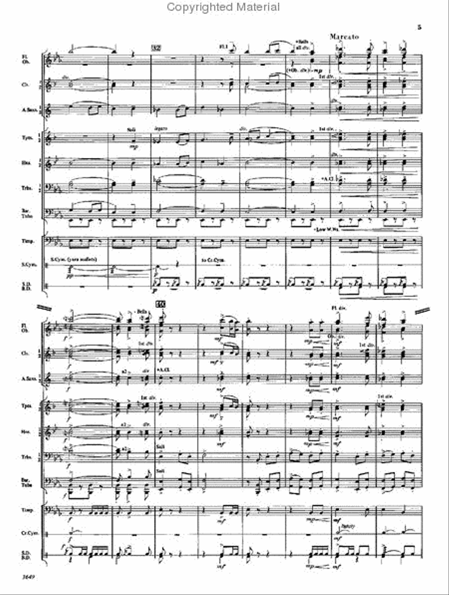 Triumphant Spirit by James Swearingen Concert Band - Sheet Music page 4