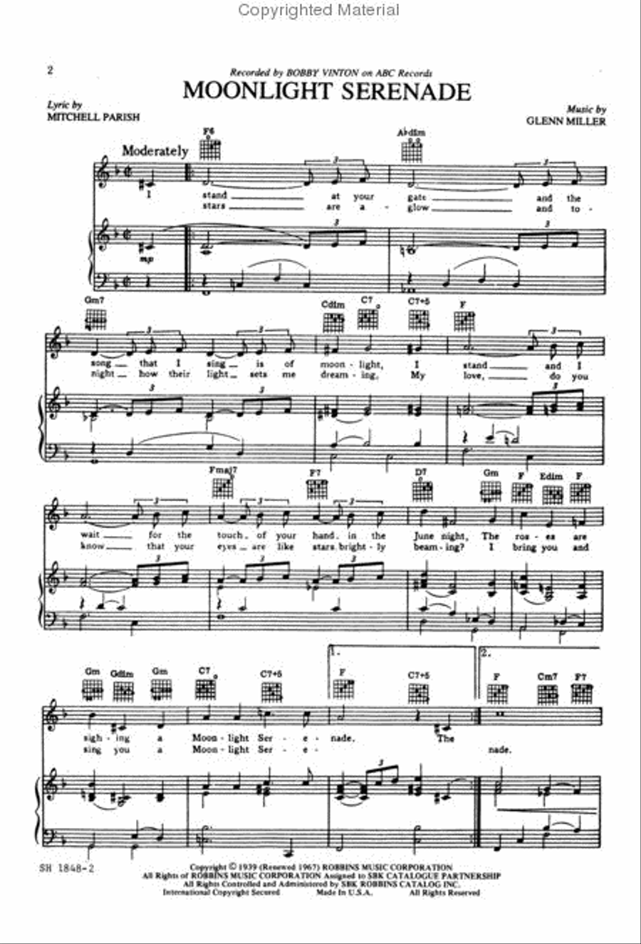 Moonlight Serenade Moonlight Serenade Small Ensemble scores gallery preview page 2