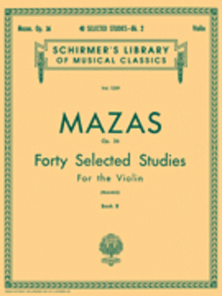 Book cover for 40 Selected Studies, Op. 36 – Book 2