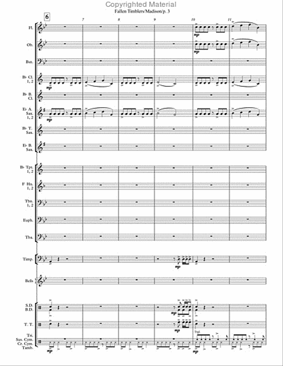 Fallen Timbers Concert Band scores gallery preview page 3