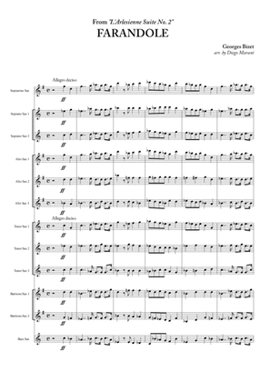 Farandole from "L'Arlesienne Suite No. 2" for Saxophone Ensemble