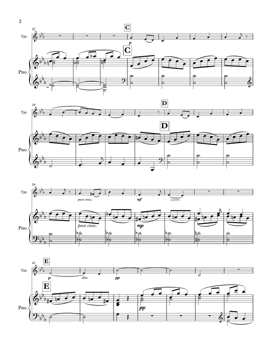 Ave Maria Ave Maria Trumpet Solo scores gallery preview page 2