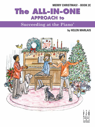 Book cover for The All-in-One Approach to Succeeding at the Piano, Merry Christmas, Book 2C