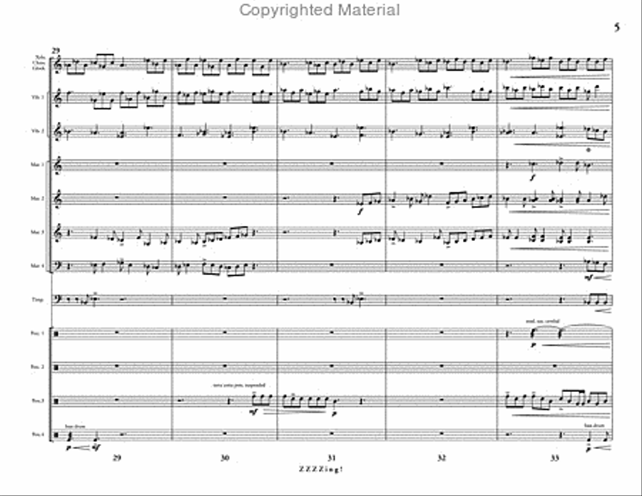 ZZZZing! Percussion Ensemble scores gallery preview page 6