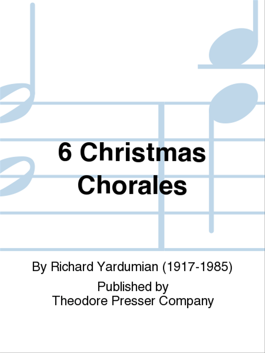 Six Christmas Chorales Six Christmas Chorales 4-Part scores gallery preview page 1