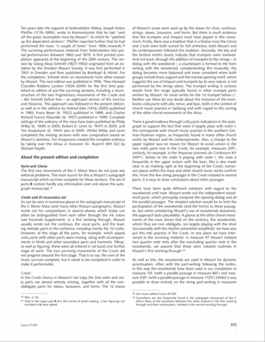 C Minor Mass, K. 427 (Missa in c KV 427) 4-Part scores gallery preview page 14