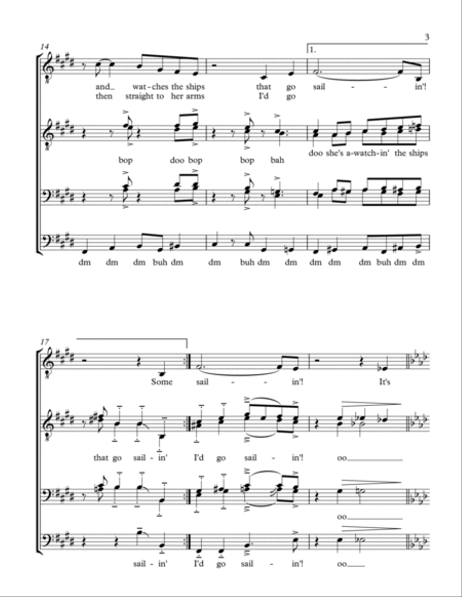 Beyond The Sea Beyond The Sea TTBB scores gallery preview page 3
