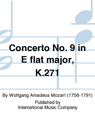 Book cover for Concerto No. 9 In E Flat Major, K.271