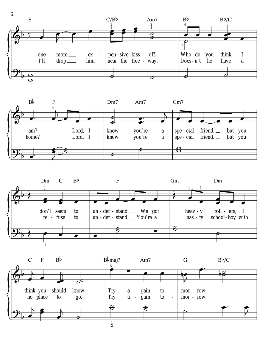 Gaucho Gaucho Easy Piano scores gallery preview page 2
