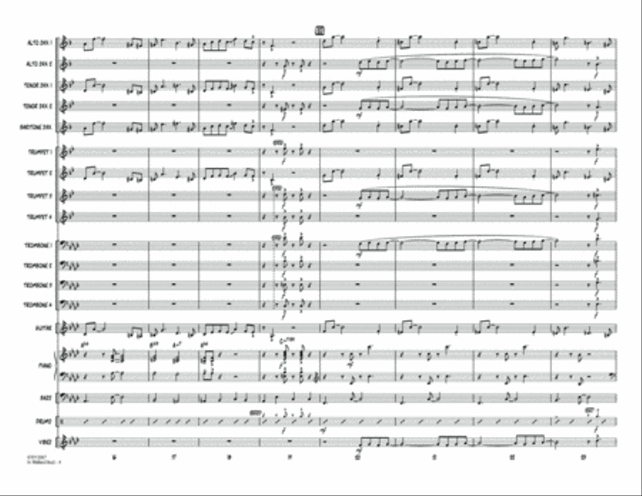 In Walked Bud (arr. Mark Taylor) - Conductor Score (Full Score) Jazz Ensemble scores gallery preview page 4