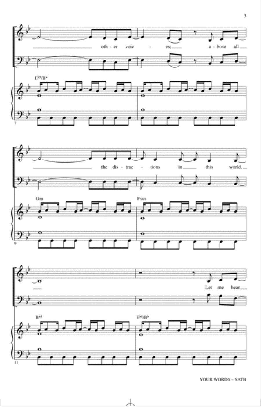 Your Words 4-Part scores gallery preview page 2