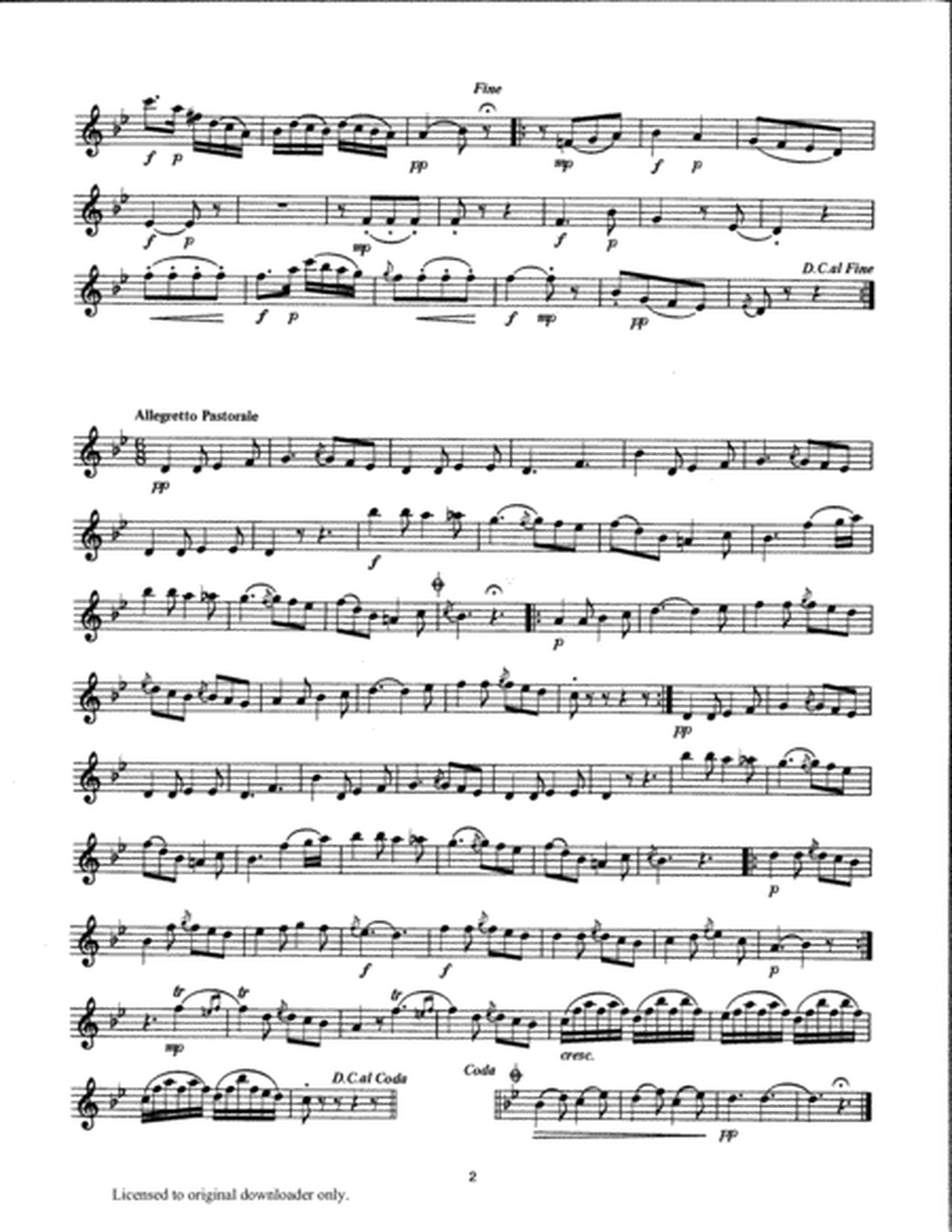 Sonata No. 1 for Harp and Flute (or Violin)