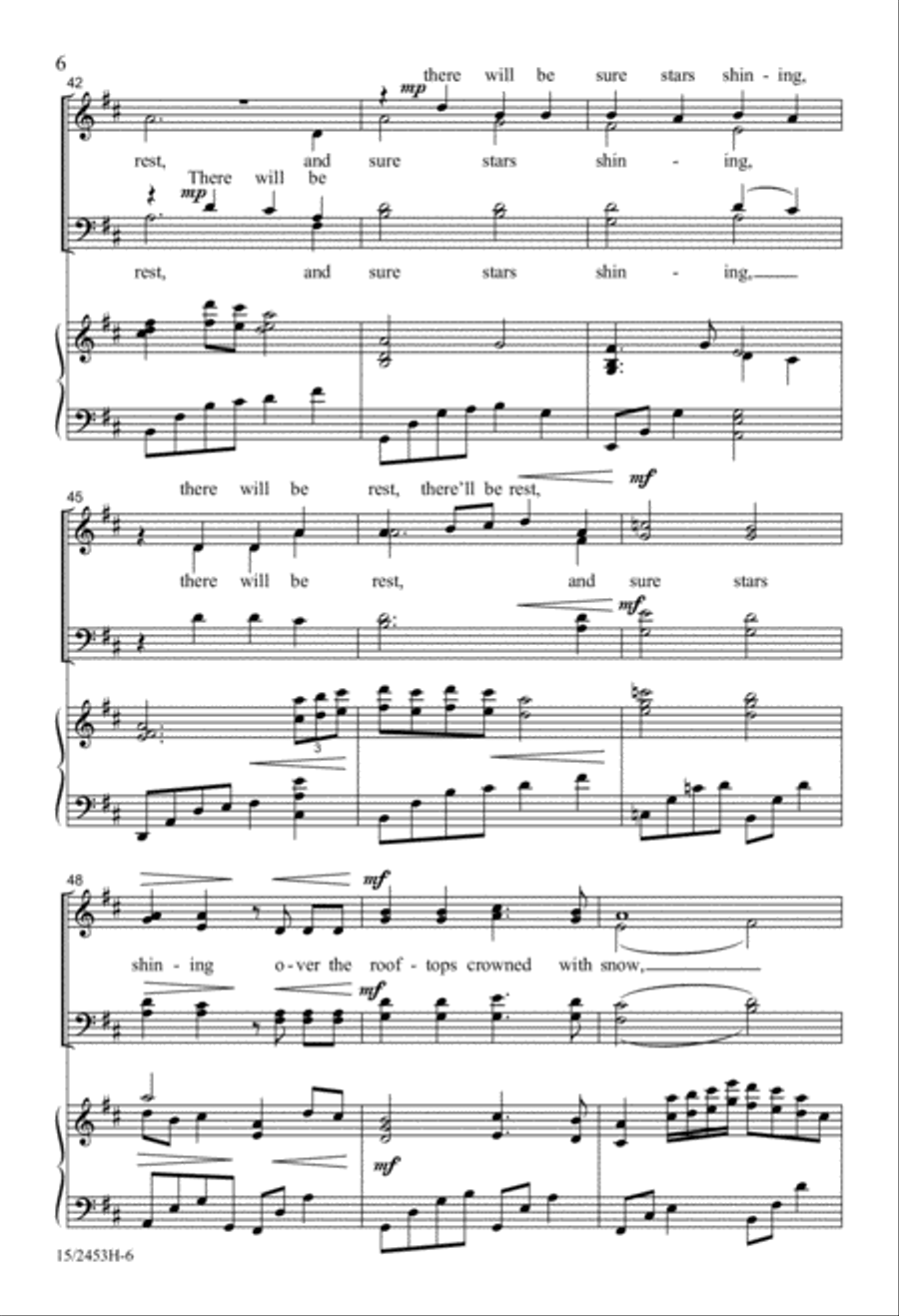 Stars I Shall Find 4-Part scores gallery preview page 7
