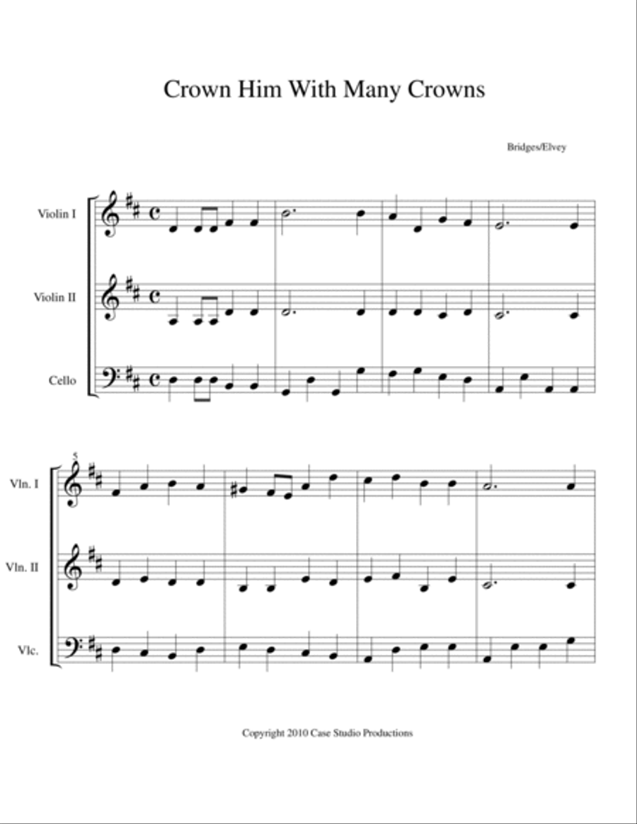 A Collection Of Hymns For String Trio book 2 String Trio scores gallery preview page 3