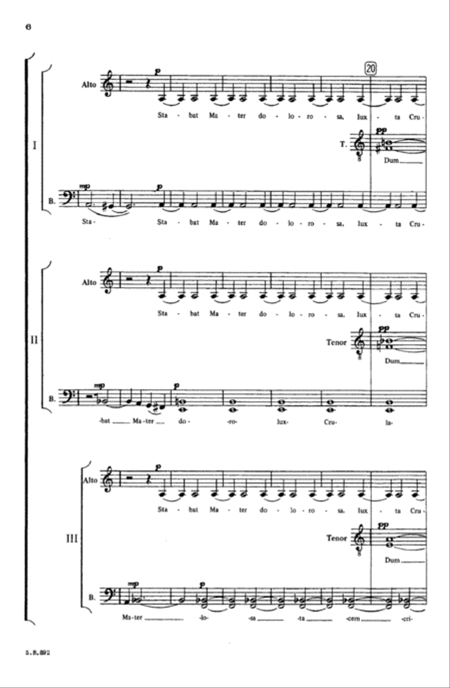 Stabat Mater Choir scores gallery preview page 3
