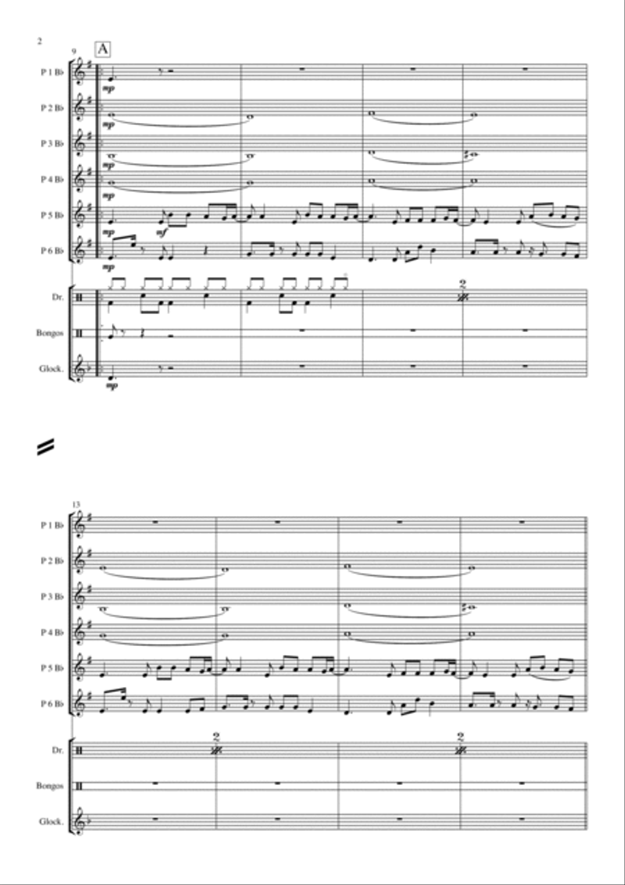 Don't Worry Concert Band scores gallery preview page 2