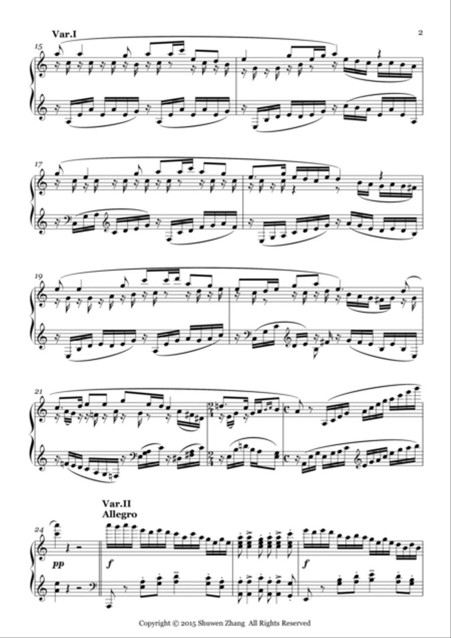 Variations on the Theme of 