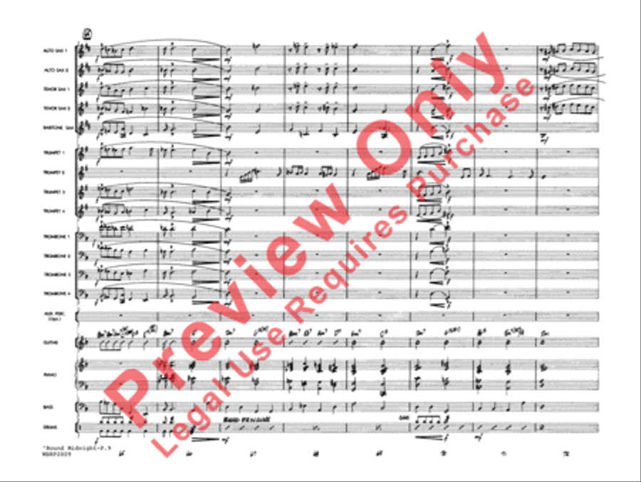 'Round Midnight Jazz Ensemble scores gallery preview page 11