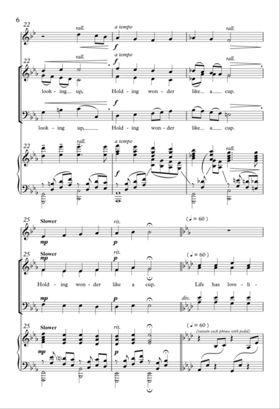 Life Has Loveliness To Sell 4-Part scores gallery preview page 5