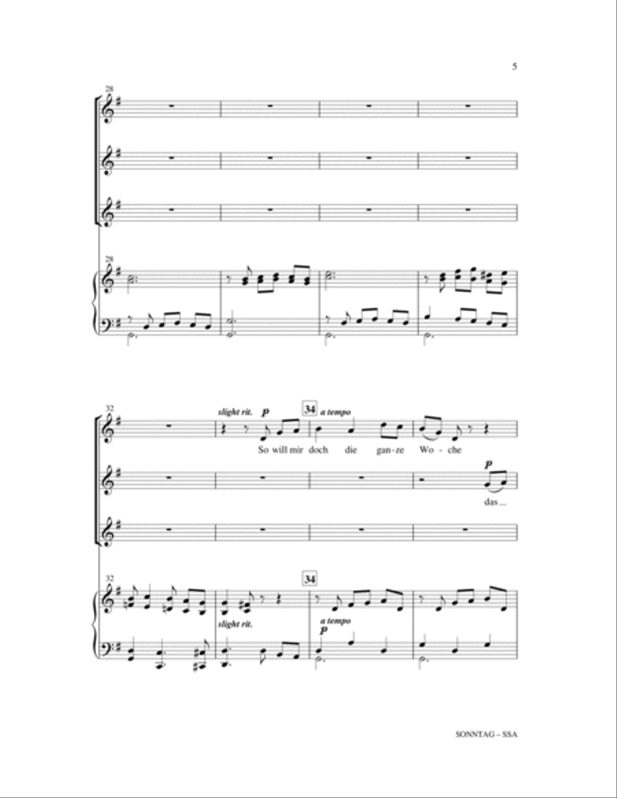 Sonntag Sonntag SSA scores gallery preview page 5