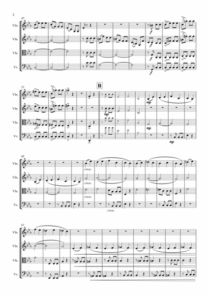Beethovens 5th Symphony - 1st Movement - String Quartet