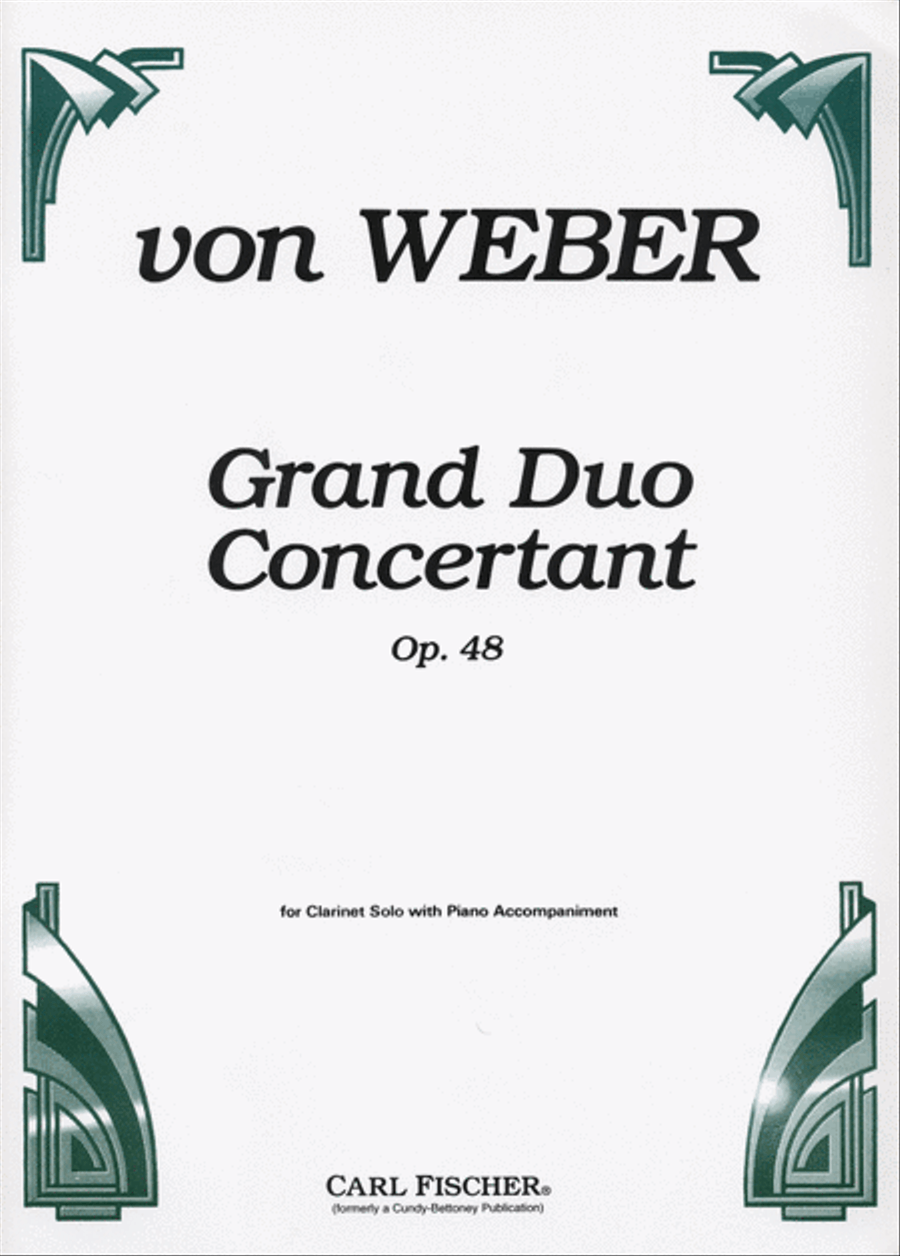 Grand Duo Concertant Grand Duo Concertant B-Flat Clarinet scores gallery preview page 1