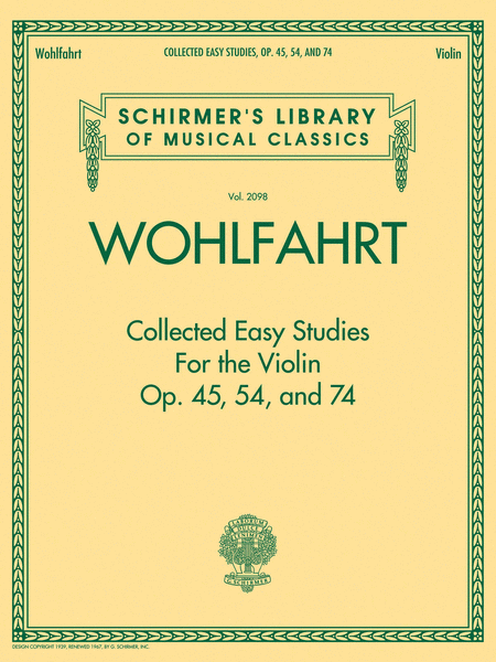 Wohlfahrt – Collected Easy Studies for the Violin