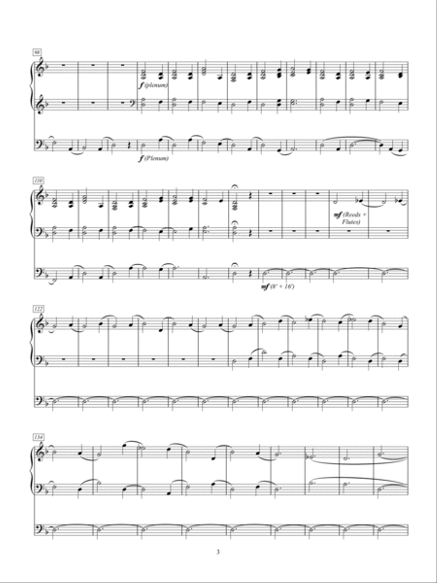 Three Expressions of Faith Organ Solo scores gallery preview page 5