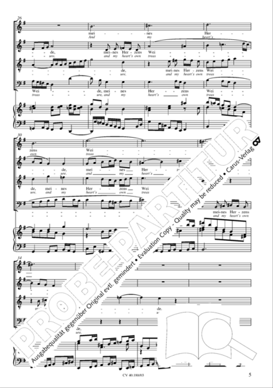 Jesu, thou my pleasure 4-Part scores gallery preview page 6