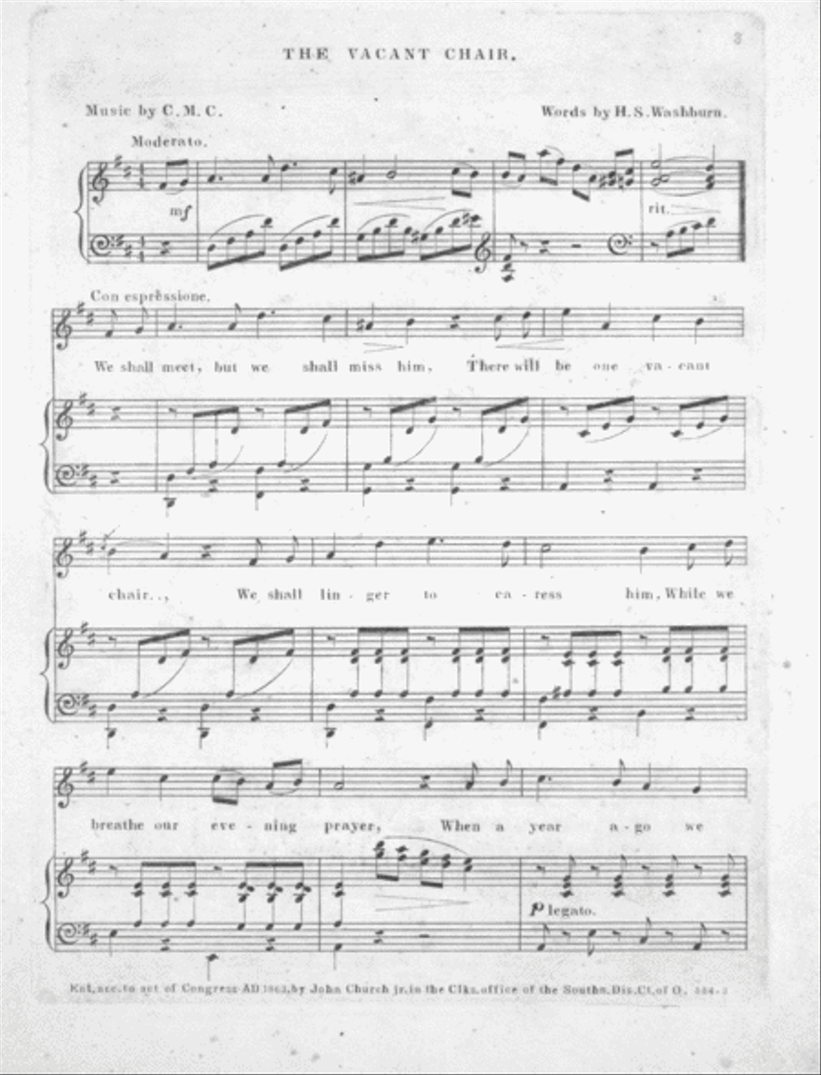 The Vacant Chair Voice scores gallery preview page 2