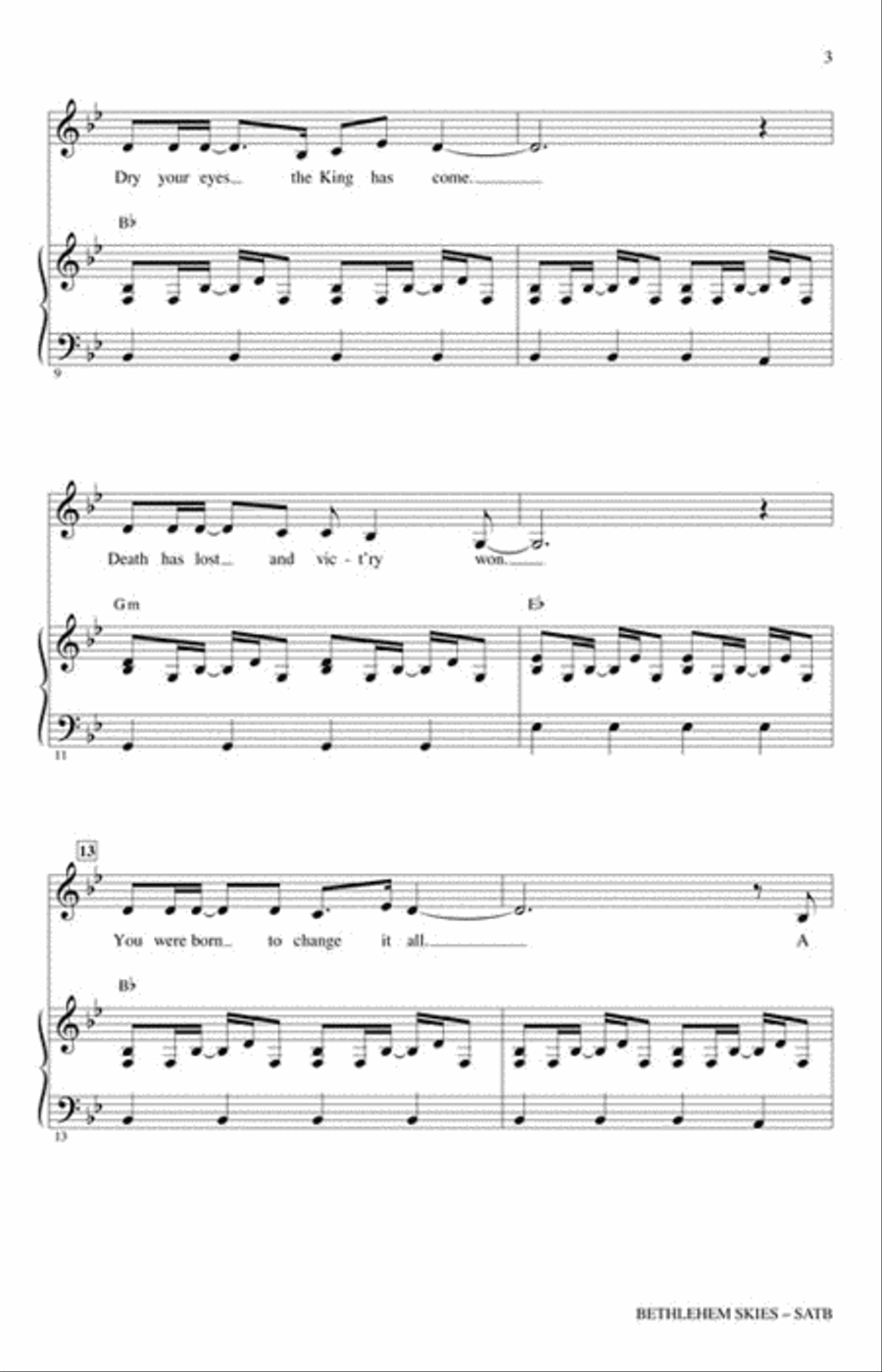 Bethlehem Skies 4-Part scores gallery preview page 3