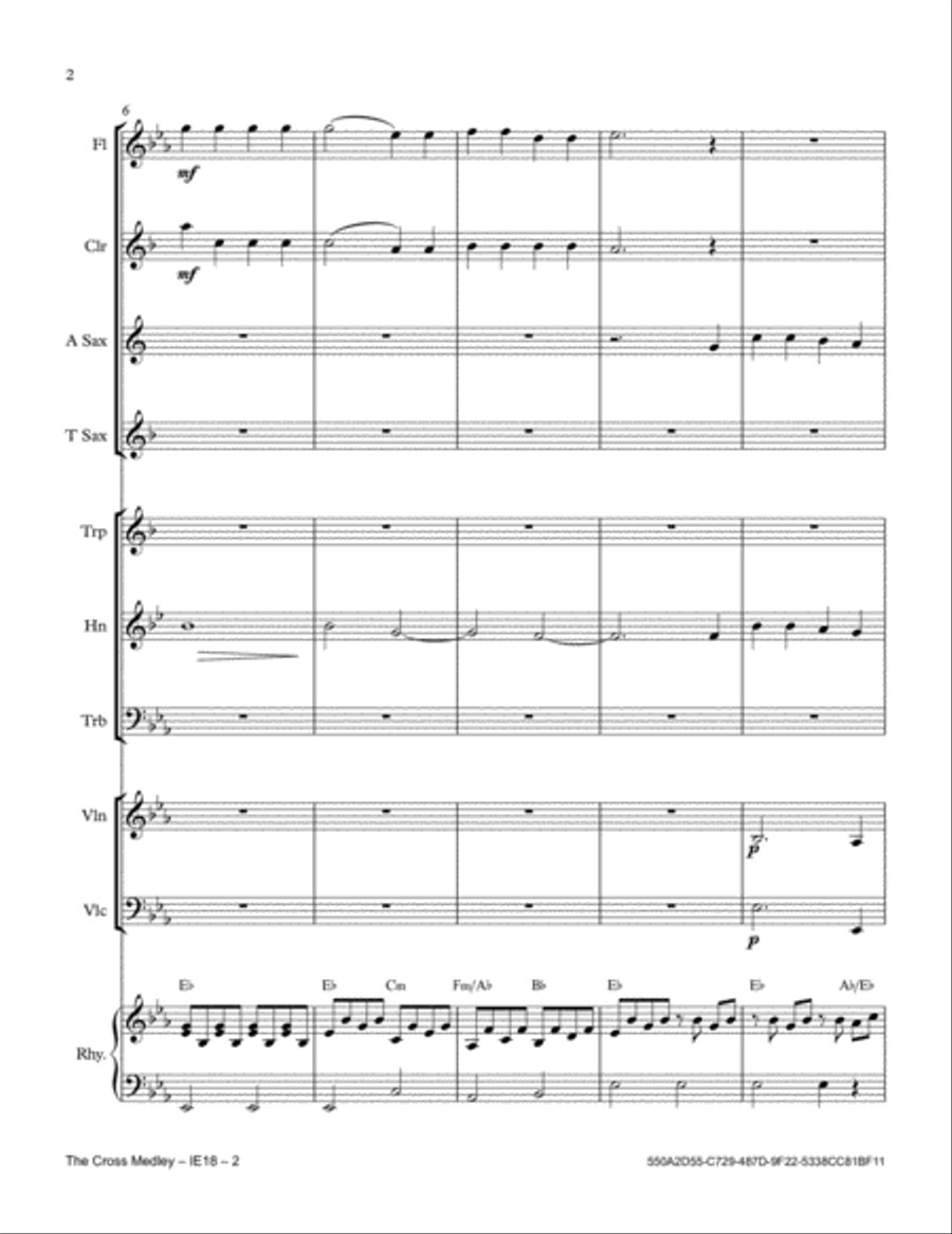 The Cross Medley Full Orchestra scores gallery preview page 2