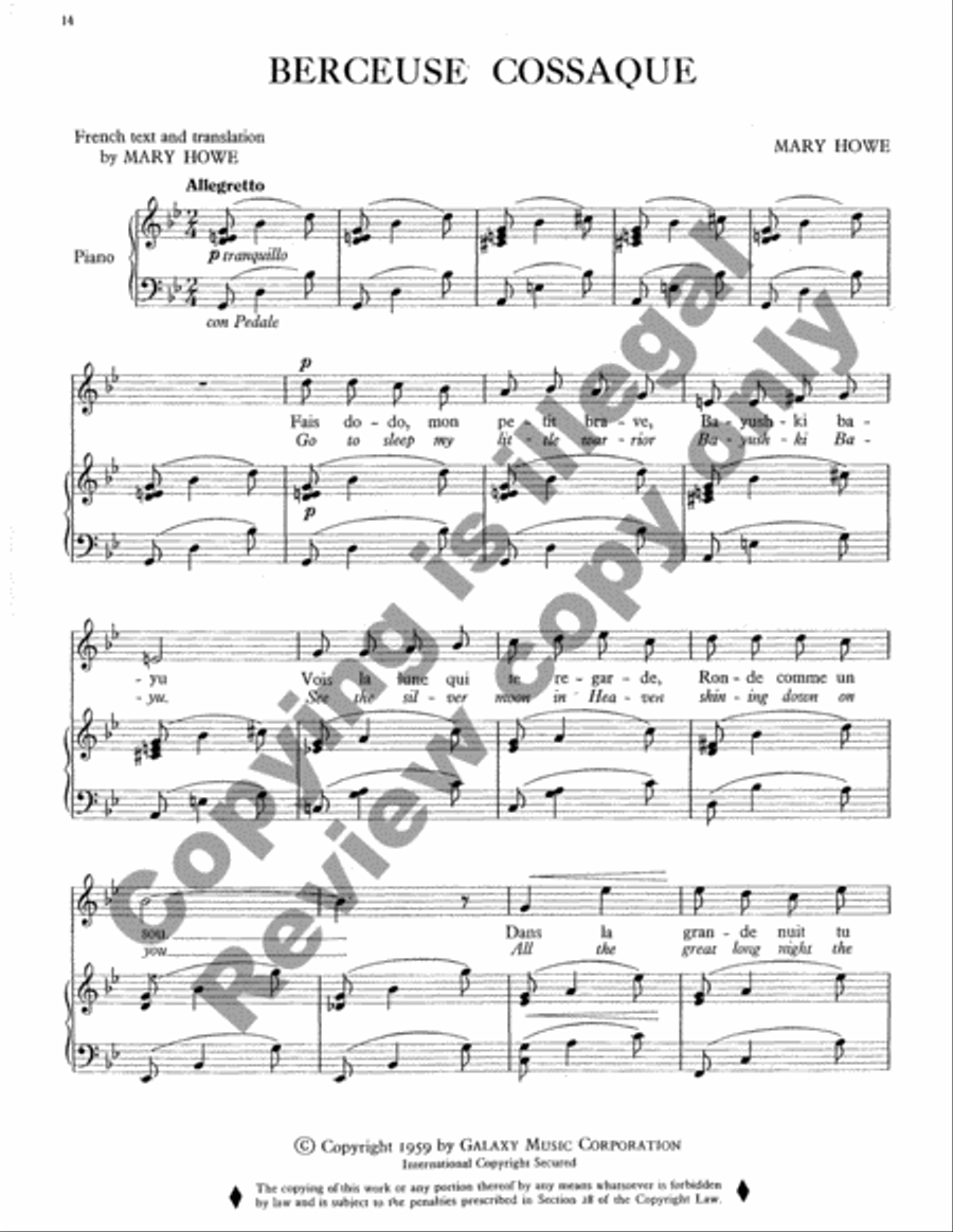 French Songs High Voice scores gallery preview page 9