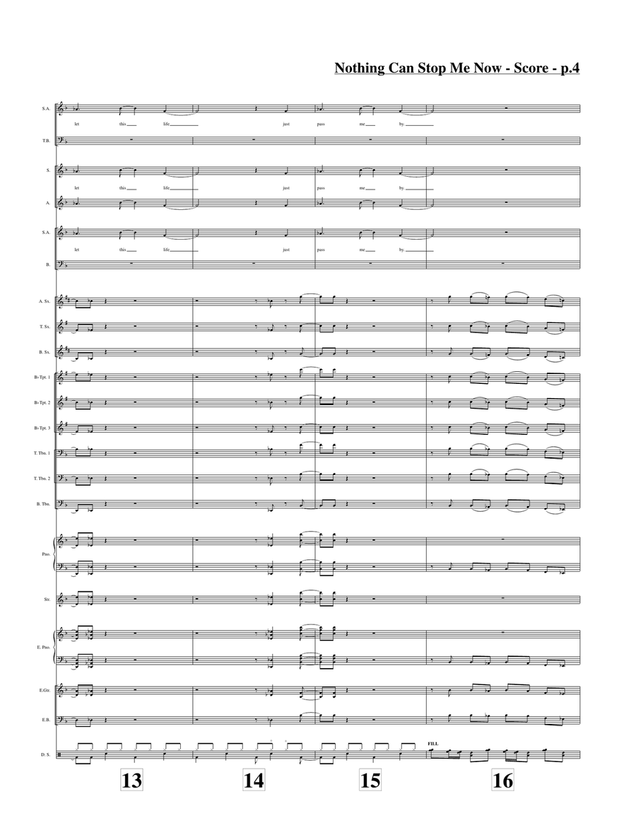 Nothing Can Stop Me Now Jazz Ensemble scores gallery preview page 4