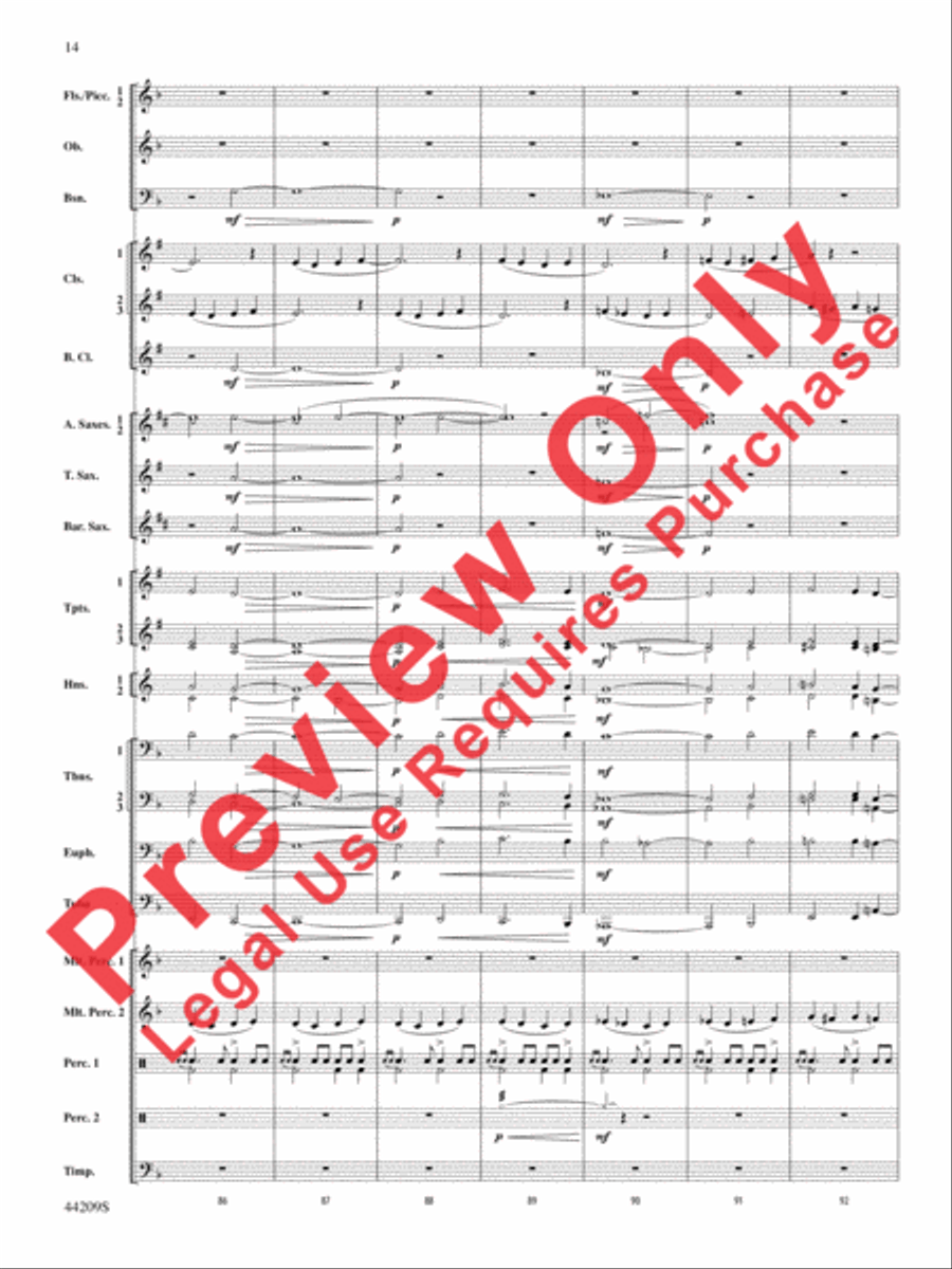 Gaudete Concert Band scores gallery preview page 15