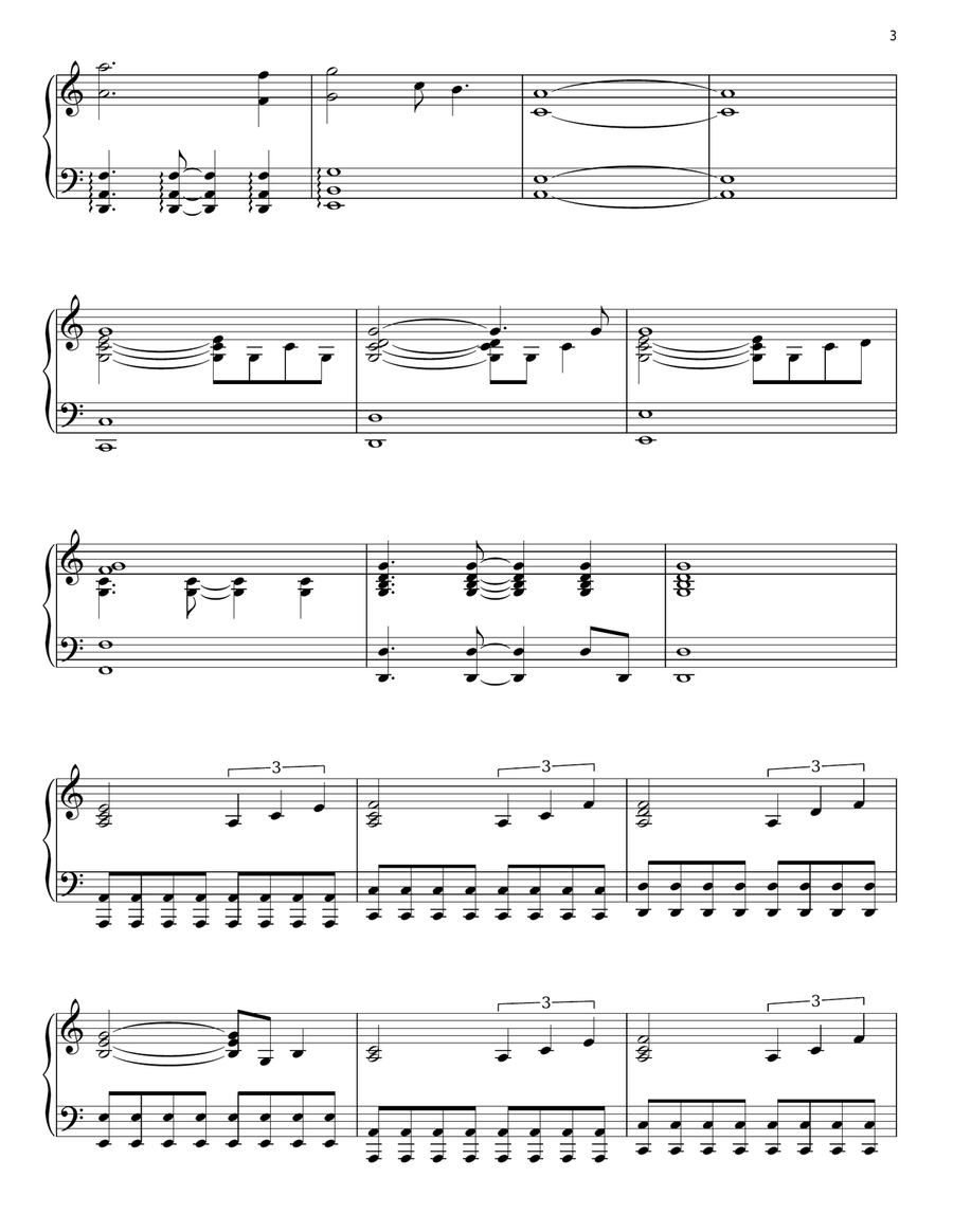 Wedding Plans Piano Solo scores gallery preview page 3